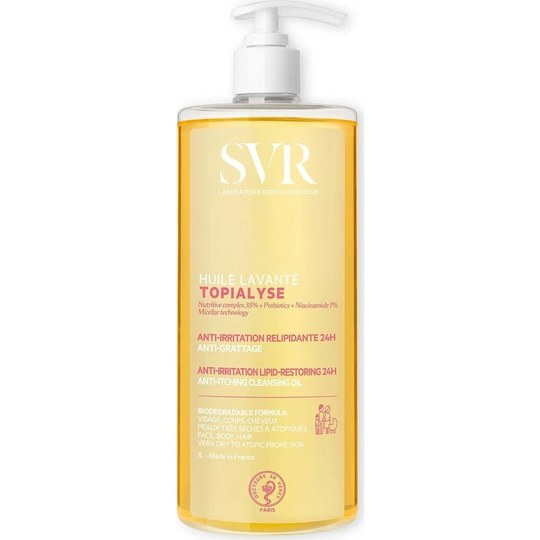 SVR Laboratoire Topialyse Huile Micellar Water Ντεμακιγιάζ 1lt
